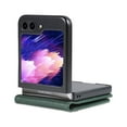 thumbnail image 6 of Case for Samsung Galaxy Z Flip 5, Classic PU Leather Card Slots Magnetic Closure Vintage Shockproof Protective Business Case for Women Men for Samsung Galaxy Z Flip 5 - Darkgreen, 6 of 9