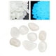 thumbnail image 5 of 100pcs adoquines luminosos guijarros piedras brillan en la oscuridad grava para acuario pecera jardín jardín decoración (blanco), 5 of 7