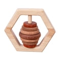 thumbnail image 3 of Juguete De Madera Para Bebé, Regalo Para Recién Nacido, Juguete Sensorial Portátil Para Bebé Meses, Hexagonal Para Recién Nacido, 3 of 8
