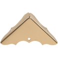 thumbnail image 1 of Hillman Hardware Essentials 853012 Decorative Corner Braces Bright Brass 5/8" 4-Pack, 1 of 2