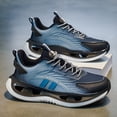 thumbnail image 6 of 1 Pair of Men's Casual Sneakers, No-tie Design, Breathable Upper with Lightweight Sole,  Casual Sports, Outdoor Sports, Training Elastic Outsole, Suitable for Teenagers' Daily Wear, Campus Style,, 6 of 9