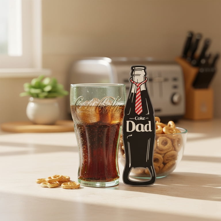 Coca-Cola Classic Pint Glass and Bottle Opener Gift Set with