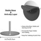 thumbnail image 5 of Bathroom Floor Standing Toilet Roll Holder, Weighted Base Stainless Steel Toilet Paper Holder, Simple and Convenient Toilet Paper Dispenser, 5 of 5