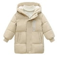 thumbnail image 5 of Boys Winter Coat,Boys Puffer Jacket Mid-Length with Lined Hooded Windproof Warm Child Puffer Jacket Girls Winter Clothes Size 6-7 Years, 5 of 5