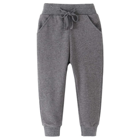YABCSAZ Baby Boys Girls Jogger Bottoms Sweatpant Pants High Waist Cotton Neutral Pant Toddler Kids Thermal Pants Infants Unisex Fitting Pants Chidren Athletic Running Play Games Outwear Size 3 Years