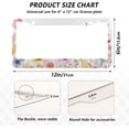 thumbnail image 2 of GZHJMY Summer Flowers License Plate Frames 2 Pack Aluminum License Plate Holder Universal Car License Plate Covers with Screw Caps Decorative, 2 of 6