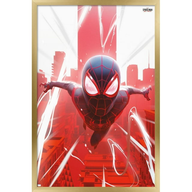Marvel's Spider-Man: Miles Morales - Falling Wall Poster, 22.375" x 34"