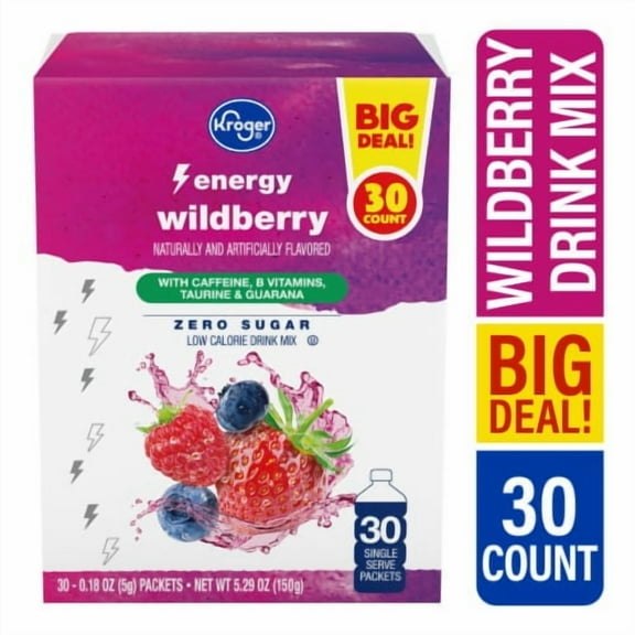 KR Energy Zero Sugar Wildberry Drink Mix BIG DEAL!
