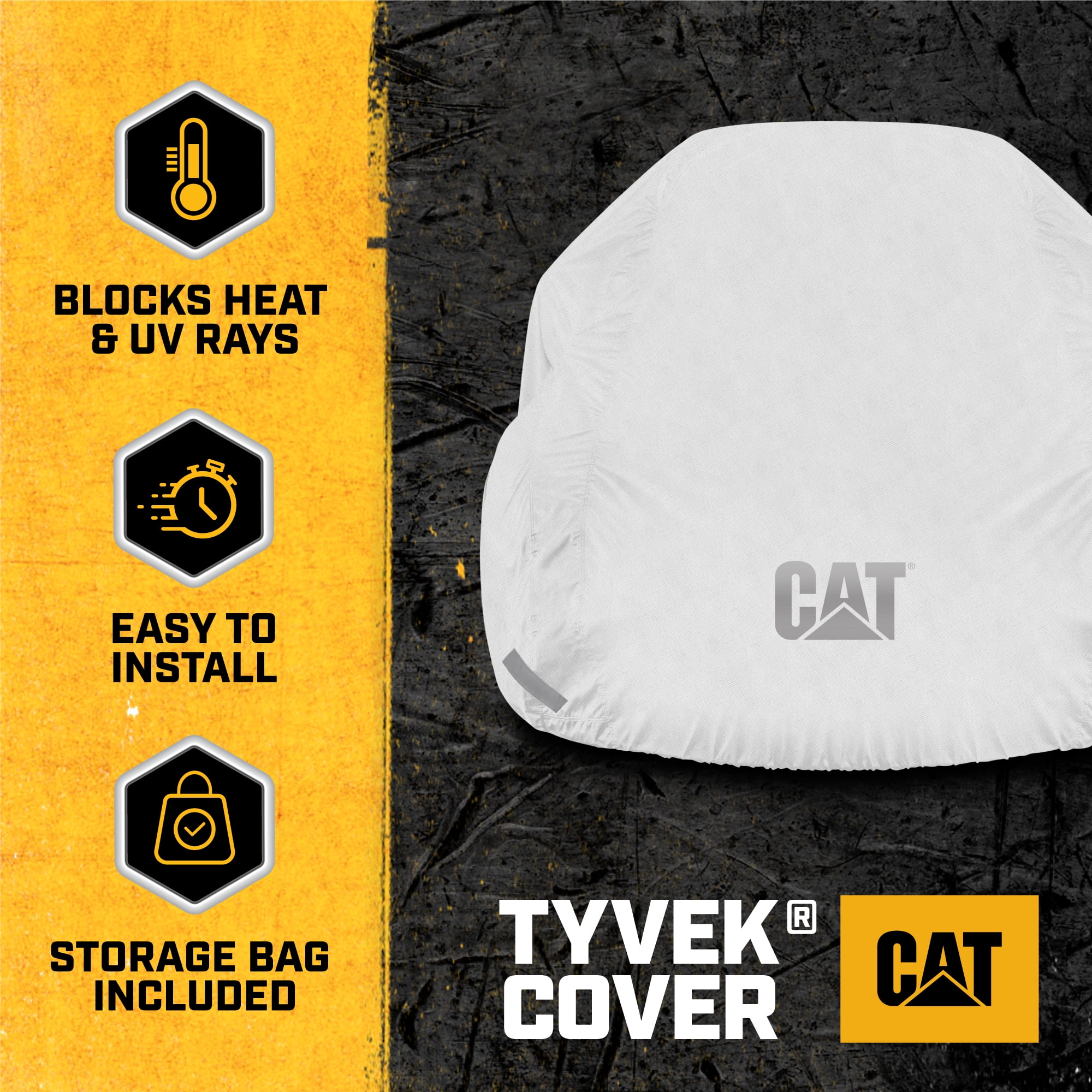 Cat® Ultimate Tyvek Car Cover - Enhanced Airflow Breathable Plus All Weather Waterproof Car Cover