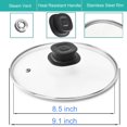 thumbnail image 2 of Tapa de vidrio Siireemuu para Instant Pot de 6 cuartos, 9.1" de acero inoxidable, 2 of 7