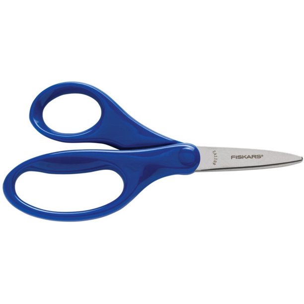 2 Pack Fiskars Kids Classic Pointed Tip Scissors, 5Inch, Assorted