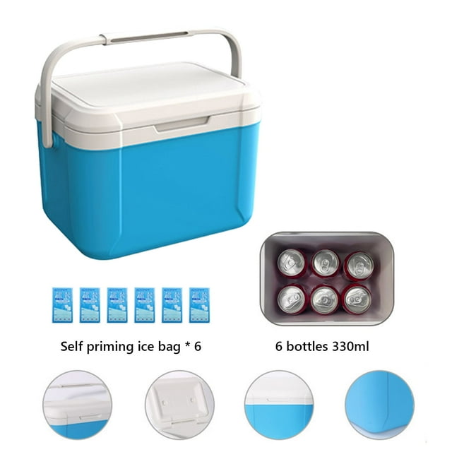 Pisexur 5 Liter Camping Cooler - Hard Ice Retention Cooler Lunch Box - Portable Small Insulated Cooler