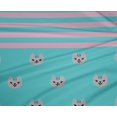 thumbnail image 4 of oneOone Polyester Lycra Fabric Stripe & Cat Face Animal Print Sewing Fabric BTY 56 Inch Wide, 4 of 4