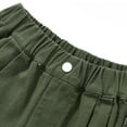 thumbnail image 7 of Doomiva Kids Girls Casual Athletic Cargo Pants Hip Hop Dance Trousers Joggers Sweatpants Green 6, 7 of 7