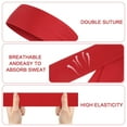 thumbnail image 7 of Raindrops Head Tie Sports Headband Tie Headband for Running Working Out Tennis Karate Athletics Pirate Costumes (Red), 7 of 7