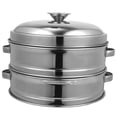 thumbnail image 4 of CTIRCHIU Stainless Steel Steamer Basket Set, Stackable 7.9x7.9x7.5in Pot Accessories for Healthy Cooking, 4 of 8