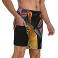 thumbnail image 2 of Fotbe Abstract Pattern Penguin Traje de Baño para Hombre – Shorts de Natación de Secado Rápido con Forro y Bolsillos-Large, 2 of 6