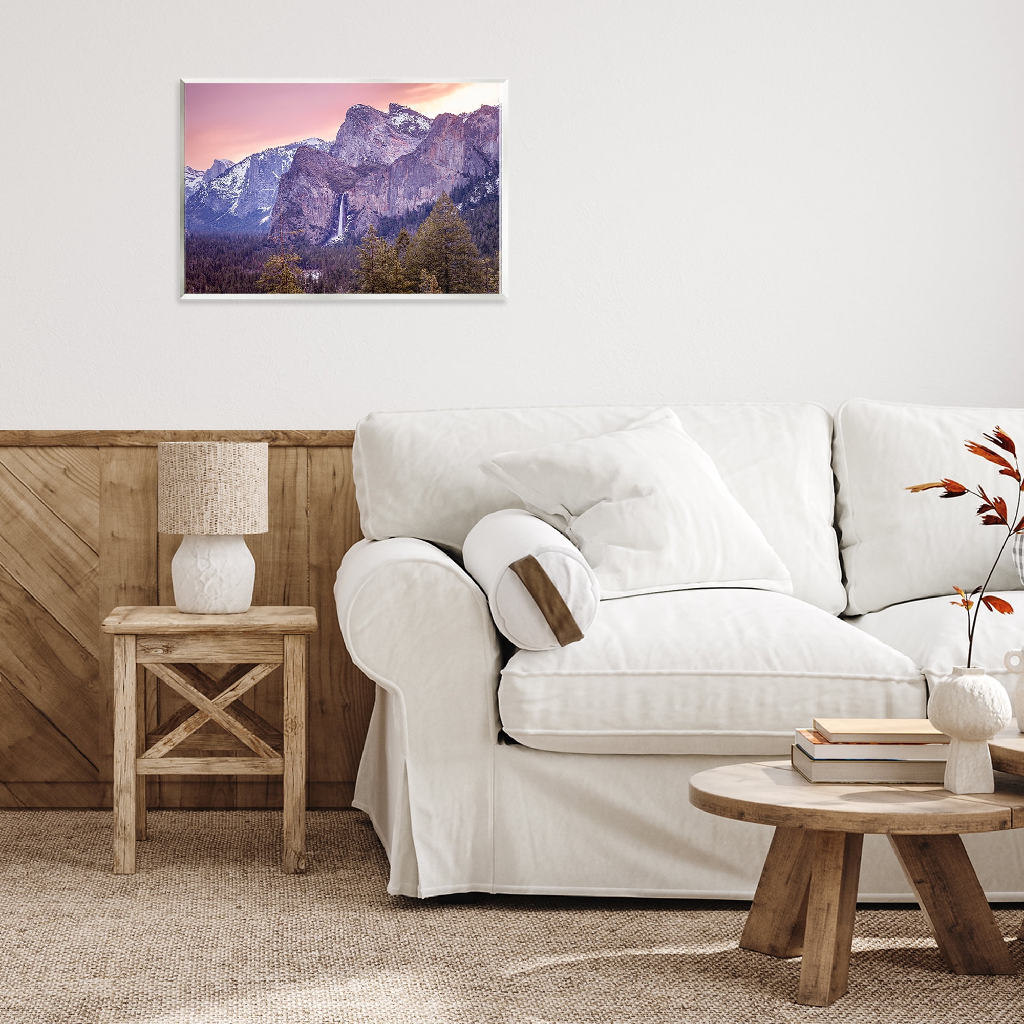 Stupell Industries Majestic Mountain Waterfall Sunset Wall Plaque Art, design by Shelley Carlisle
