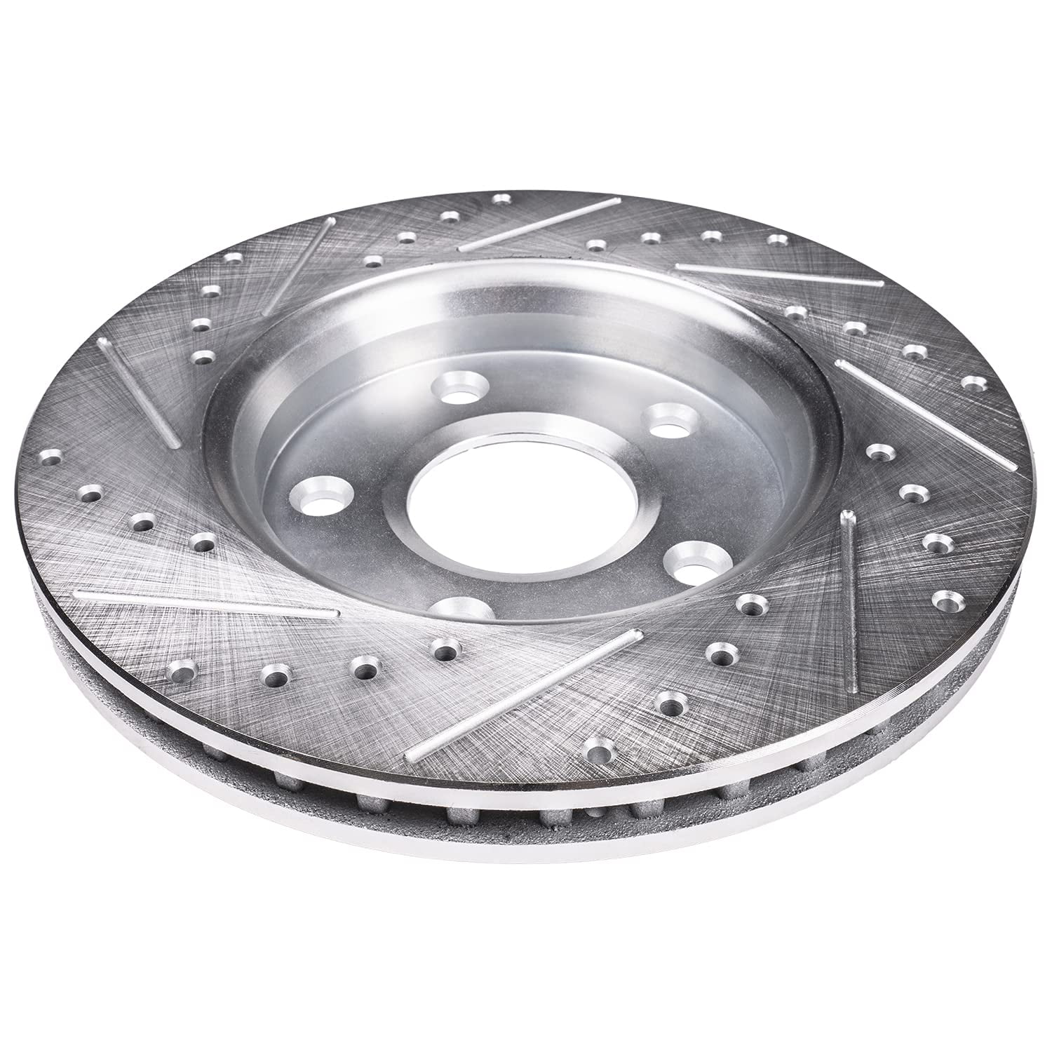 Detroit Axle - Brake Rotors for 2013-2019 Cadillac ATS, Drilled and Slotted Disc Brake Rotors 2014 2015 2016 2017 2018 Replacement: 11.81" inch Front and 12.40" inch Rear Rotor