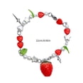 thumbnail image 5 of CIYISON Charming Strawberry Bracelet Wrist Jewelry Beaded Bracelet Alloy Material, 5 of 8