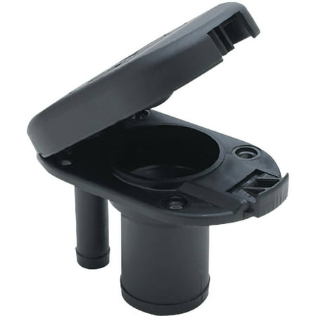 Vented Gas - Seachoice Molded Plastic Gas Deck Fill with Vent and Cap (Hinge Flip Top) For 1-1/2