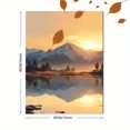 thumbnail image 3 of Snowy Mountain Reflection Canvas Wall Art 15.75x11.81 Inches, 3 of 8