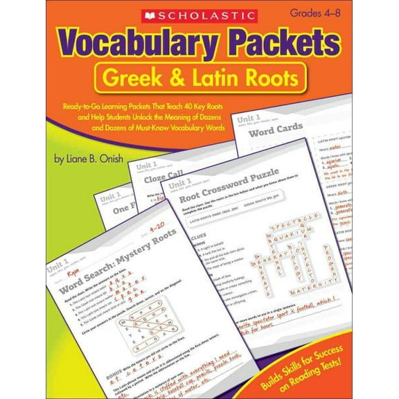 Pre-Owned Vocabulary Packets: Greek and Latin Roots (Paperback) 9780545124126