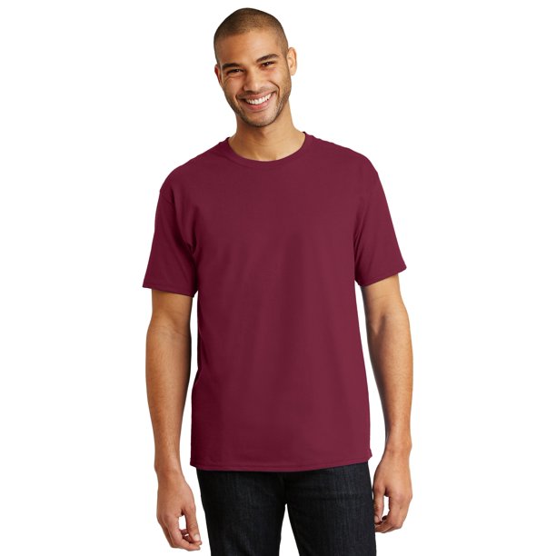 Hanes - Hanes Men's 100 Percent Cotton Tagless T-Shirt. 5250 - Walmart ...