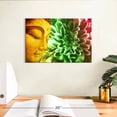 thumbnail image 3 of Elephant Stock Flower And Buddha Wall Art - Horizontal Canvas Wall Art - Living Room Wall Decor - People Canvas - Orange And Green Decor - 12" x 8", 3 of 8
