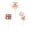 Pink, variant on Yihuala 12Pcs Bear Shape Cupcake Picks Decoration Cake Top Ornament for Birthday Wedding Cake Dessert Snacks Decoration