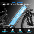 thumbnail image 4 of Electric Bike for Adults, 1500W Peak E bike with 48V 12Ah Internal Removable Battery, 26" Electric Bicycle Up to 25MPH, 65 Miles Long Range, 5 Modes & 7 Speeds, Lightweight Cruiser E-bike for Commute, 4 of 9