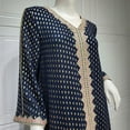 thumbnail image 3 of Hvot&aat Women Muslim Abaya Dress Fashion Lace Ethnic Style Dresses Casual Abayas Kaftan Eid Prayer Clothes, 3 of 5