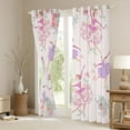 thumbnail image 3 of Manfei Pretty Ballet Princess Curtains Pack of 2 (42x84 Each), Girls Dancer Curtains Blackout, Vintage Blossoms Living Room Curtains, Luxury Home Decor, 3 of 6