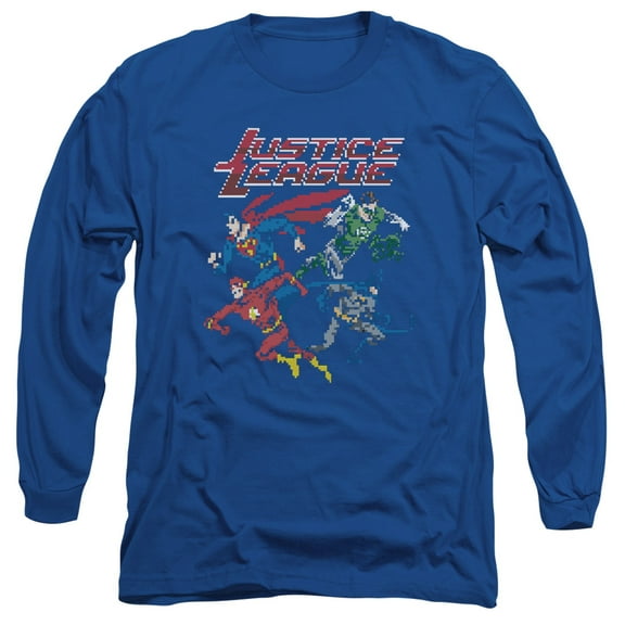 Jla - Pixel League - Long Sleeve Shirt - Medium