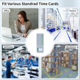 thumbnail image 4 of Time Card Bag Office Material Punch Card Rack Hanging Storage Rack Multi-Function Rack Optional Position,1 * 10-position time card holder,Gray, 4 of 6