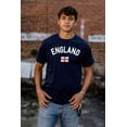 thumbnail image 4 of England Country Flag Soccer Fan Pride Men's Graphic T Shirt Tees Brisco Brands X, 4 of 6