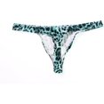 thumbnail image 2 of GHSDFBB Men's Leopard Thong Underwear Bikini Low Rise Brief, 2 of 7