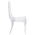 thumbnail image 4 of Crystal Ice Stacking Chair with Full Back Vertical Line Design, 4 of 5