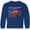 Royal Blue, variant on Inktastic Merry Christmas- Santa Drives a Monster Truck Long Sleeve Youth T-Shirt