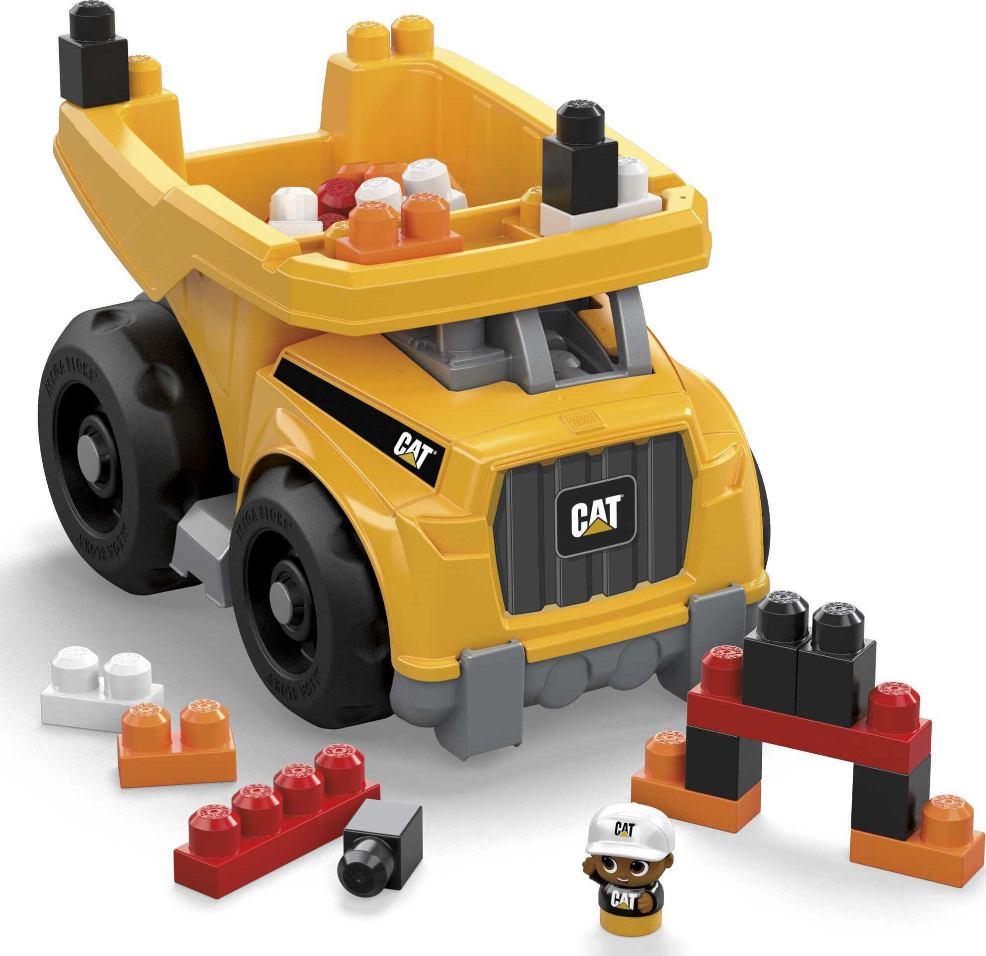 MEGA BLOKS Fisher-Price Building Toy Blocks Cat Large Dump Truck (25 Pieces) For Toddler - image 7 of 7