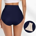 thumbnail image 4 of Delayuji Womens Panties High Waisted Loose Comfortable Cotton Elastic Panties Underwear, 4 of 6