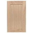 thumbnail image 2 of 15.5W x 29H Unfinished Oak Kitchen Cabinet Door Replacement, Shaker Style, 2 of 7