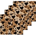 thumbnail image 2 of Coolnut 6 Pack Leopard Heart Pure Cotton Washcloths 12 x 12 Inch Reusable Absorbent Soft Cotton Face Towels Fingertip Towels Set for Gym Towels,Hotel and Spa Wash cloth, 2 of 7