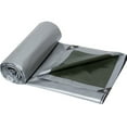 thumbnail image 4 of Heavy Duty Poly Tarp 9.8' x 19.7', 12 Mil Waterproof PE Tarpaulin with Grommets - UV Resistant & Tear Resistant, Multipurpose Protective Cover for Canopy Pool RV Camping Tent, Silver/Green, 4 of 11