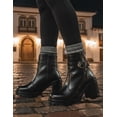 thumbnail image 3 of Botin Invierno Para Mujer Tacon Ancho Greenlove® Color Negro negro 23, 3 of 10