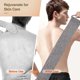 thumbnail image 3 of Juego de 2 piezas de exfoliante corporal en fibra de bambú, correa de lavado de espalda de fibra de bambú, exfoliante de espalda, guantes exfoliantes naturales para baños de espalda, cuerpo y cara para mujeres y hombres JM MX-0135518FYD, 3 of 5