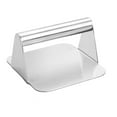 thumbnail image 2 of Snmubt Stainless Steel Meatloaf Meat Press Round Block Burger Press Kitchen Tool Meat Press Pad (Silver), 2 of 6