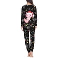 thumbnail image 3 of Renewold Christmas Lights Pajama for Women Fashion Pullover Tops Sweatshirt Sweatpants Set with 2 Pockets Axolotl Sweatsuit Winter Fall Clothing for Walking Jogger Size XL, 3 of 4