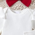 thumbnail image 5 of Kogui Baby Christmas Outfits Girl Baby Girl Clothes Print Long Sleeve Romper Ruffle Skirt Set Outfit 12 18 Months (Red,12-18 Months), 5 of 9