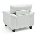 thumbnail image 6 of Glory Furniture Gallant Faux Leather Chair in White, 6 of 6